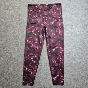 Spanx Active Booty Boost Leggings in Wine Tie Dye medium